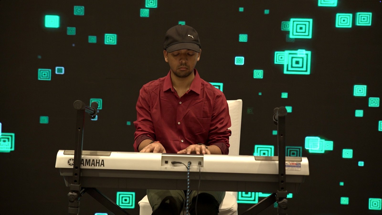 Unplugged session with harmonies